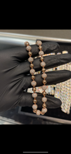 Load image into Gallery viewer, Rose gold diamond rosary chain
